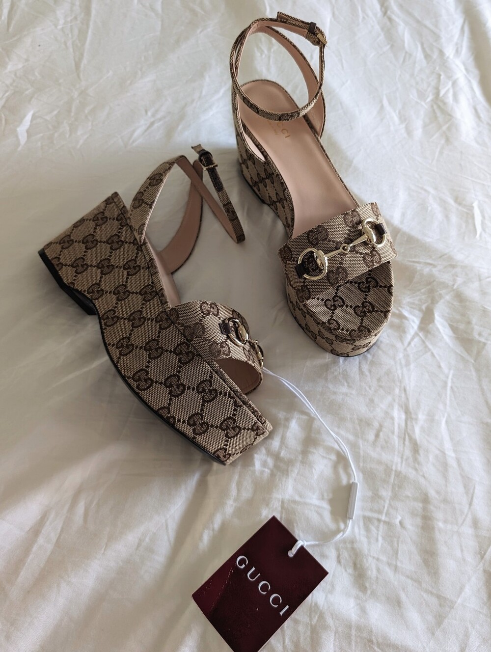 Authentic Gucci Horsebit Flatform Sandal